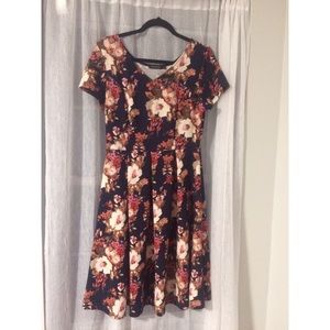 Fall Floral Dress